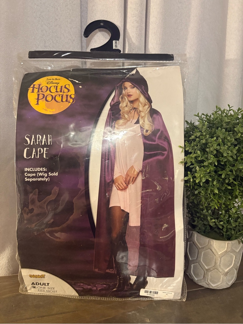 Spirit Hocus Pocus Sarah Hooded Cape - Deep Purple Satin